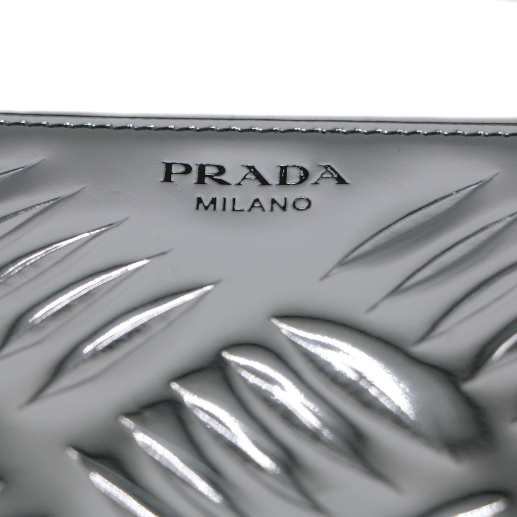 Prada Unisex Street Style Plain Leather Long Wallet Bridal