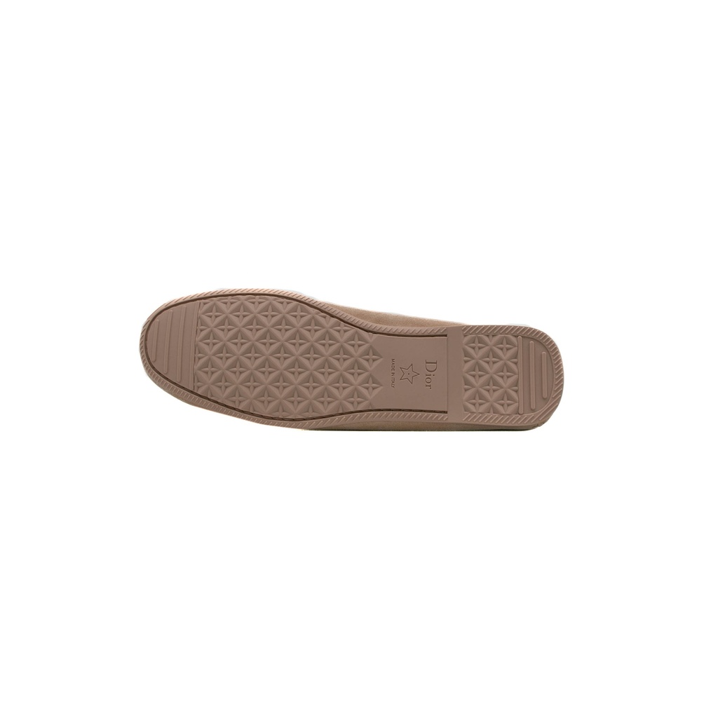 Christian Dior Miss Dior Street Moccasin Nude Suede Size 39