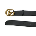 Gucci GG Marmont Black Wide Belt 400593 Size 75