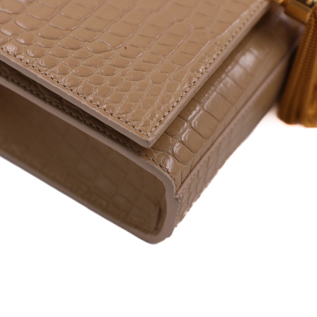 Saint Laurent Kate Small Tassel in Grain De Poudre Embossed Leather Bag