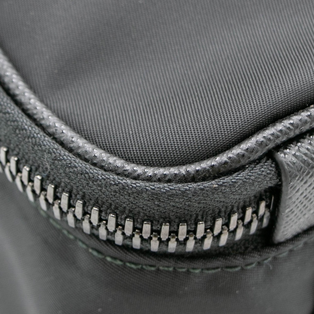 Prada In Re-Nylon And Saffiano Briefcase Black