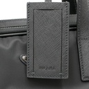Prada In Re-Nylon And Saffiano Briefcase Black