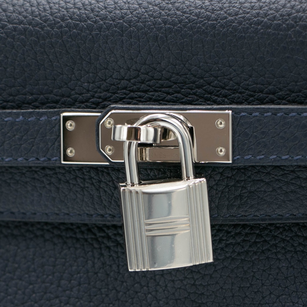 Hermes Kelly 25 Togo Navy SV Metal Fittings Shoulder Bag Year 2020