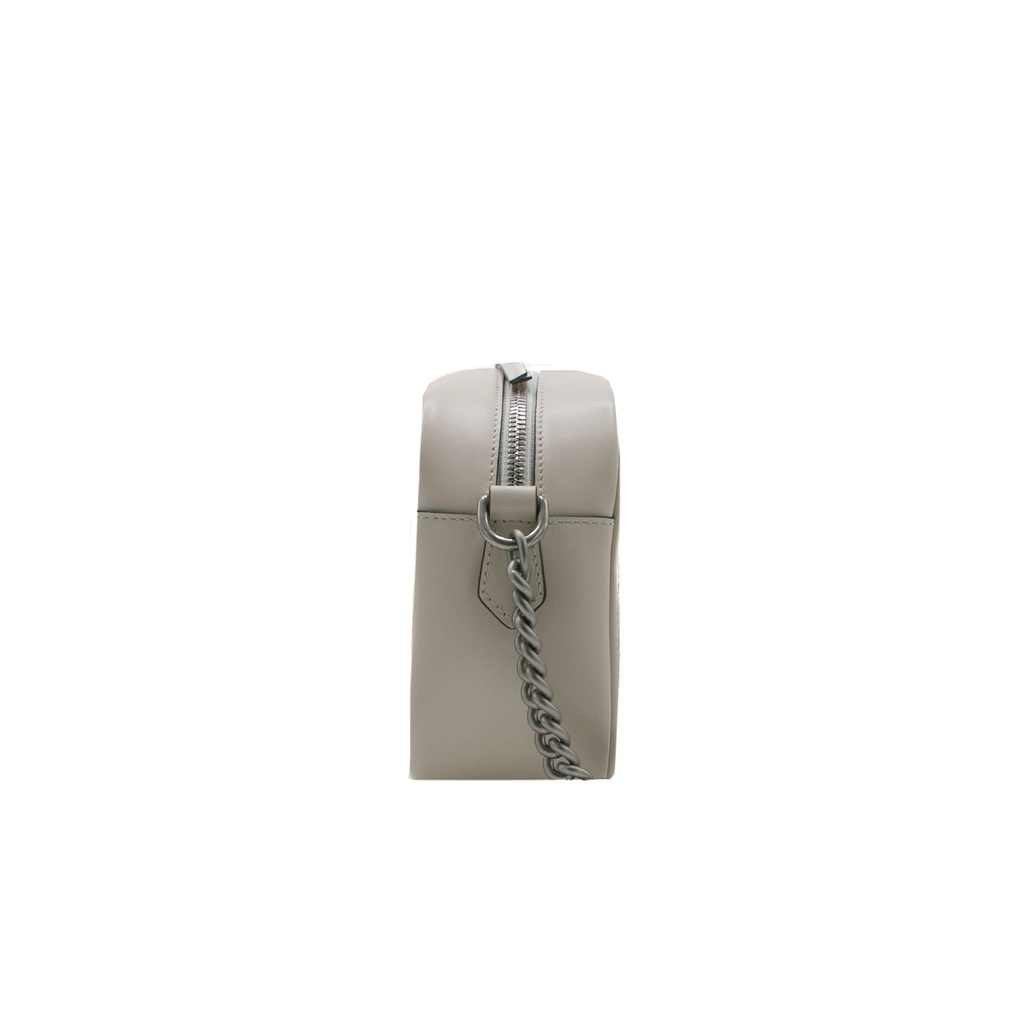Gucci Calfskin Matelasse Aria Small GG Marmont Shoulder Bag White 447632