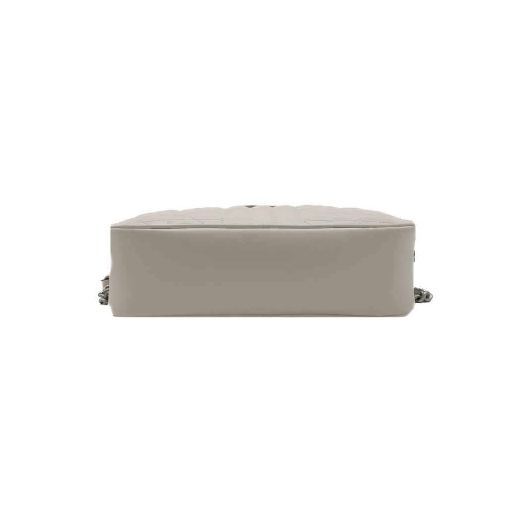 Gucci Calfskin Matelasse Aria Small GG Marmont Shoulder Bag White 447632