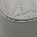 Gucci Calfskin Matelasse Aria Small GG Marmont Shoulder Bag White 447632