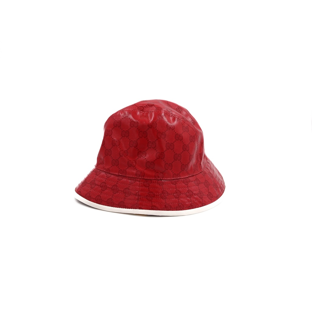 Gucci Women's Hat Bucket Polyester Red Total Pattern 728215
