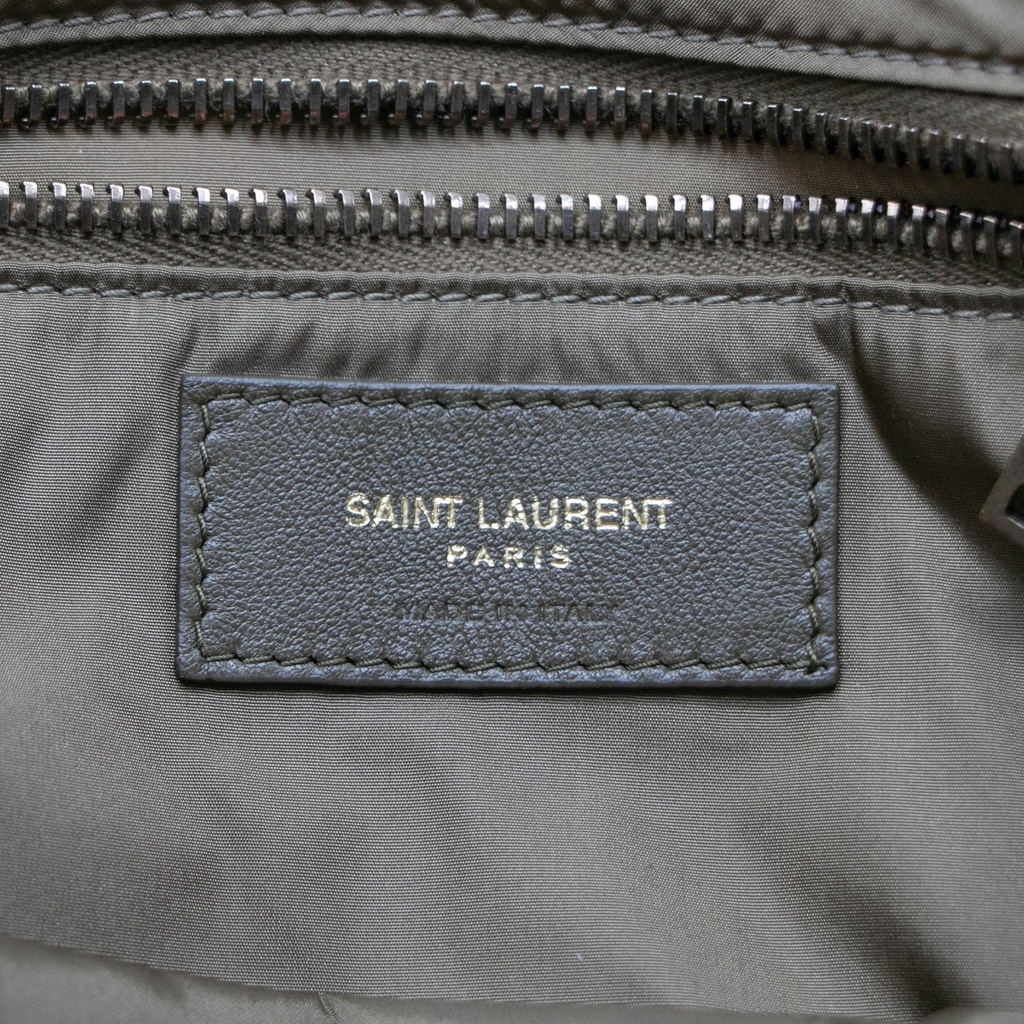 Saint Laurent Econyl Nylon Le 5 A 7 Hobo Bog Green