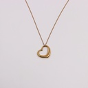 Tiffany&Co. Open Heart YG K18 5.4g Necklace (Precious Metal)