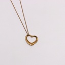 Tiffany&Co. Open Heart YG K18 5.4g Necklace (Precious Metal)