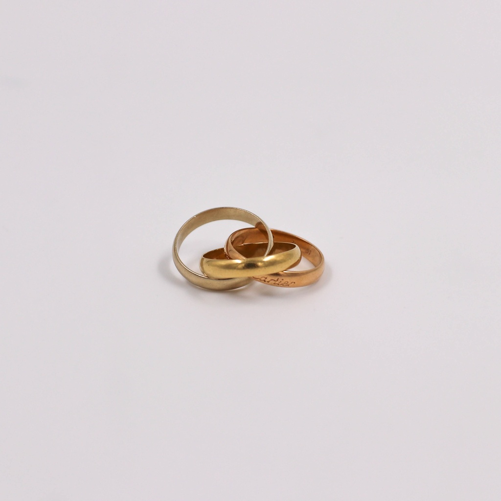 Cartier Trinity Ring 750(YG×PG×WG) 7.7g 51