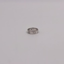 Cartier Love half diamond rings 750(WG) 7.9g 50 Strong dent