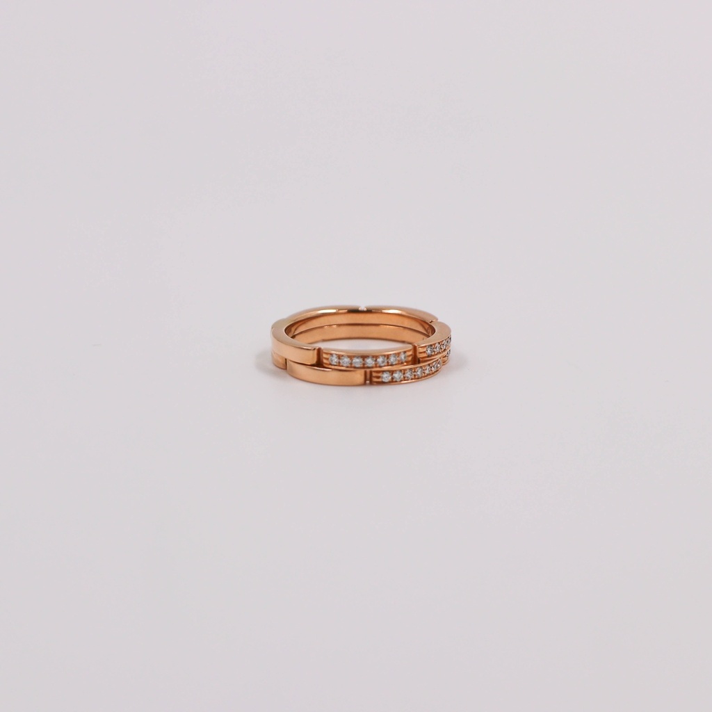 (7590_0365) Cartier Mailon PanthÃ¨re #54 Diamond PG Au750 6.1g Ring (Precious Metal)