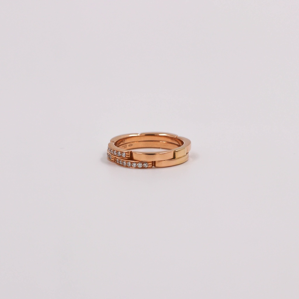 (7590_0365) Cartier Mailon PanthÃ¨re #54 Diamond PG Au750 6.1g Ring (Precious Metal)