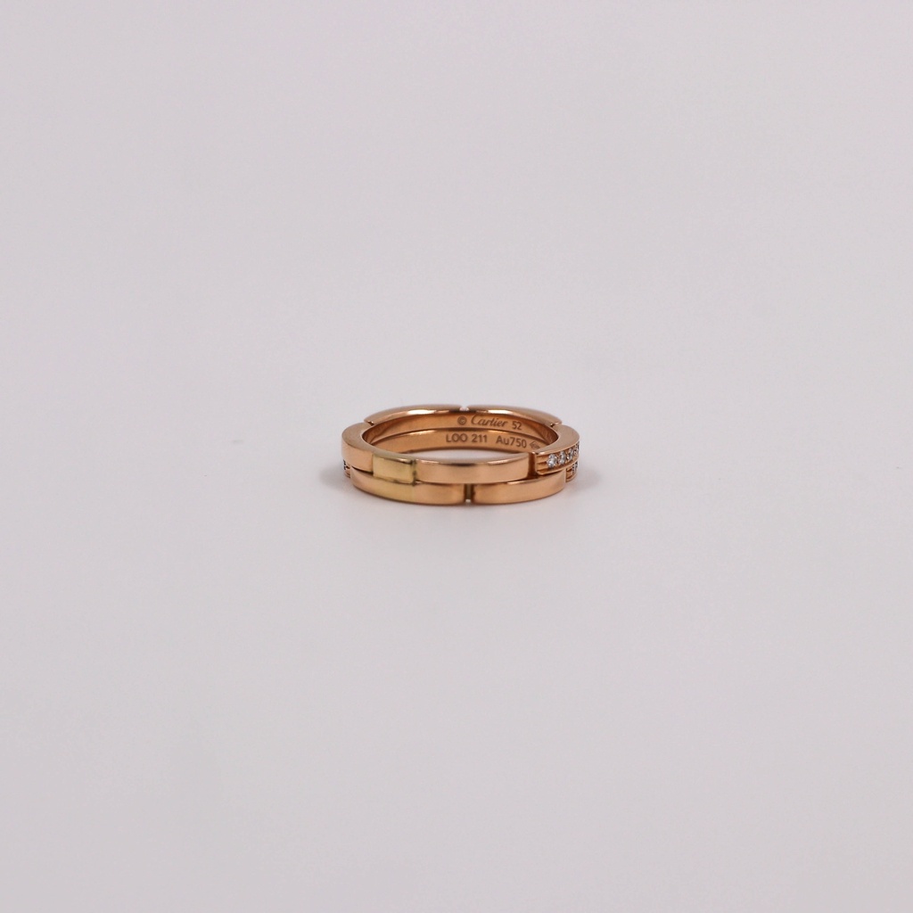 (7590_0365) Cartier Mailon PanthÃ¨re #54 Diamond PG Au750 6.1g Ring (Precious Metal)