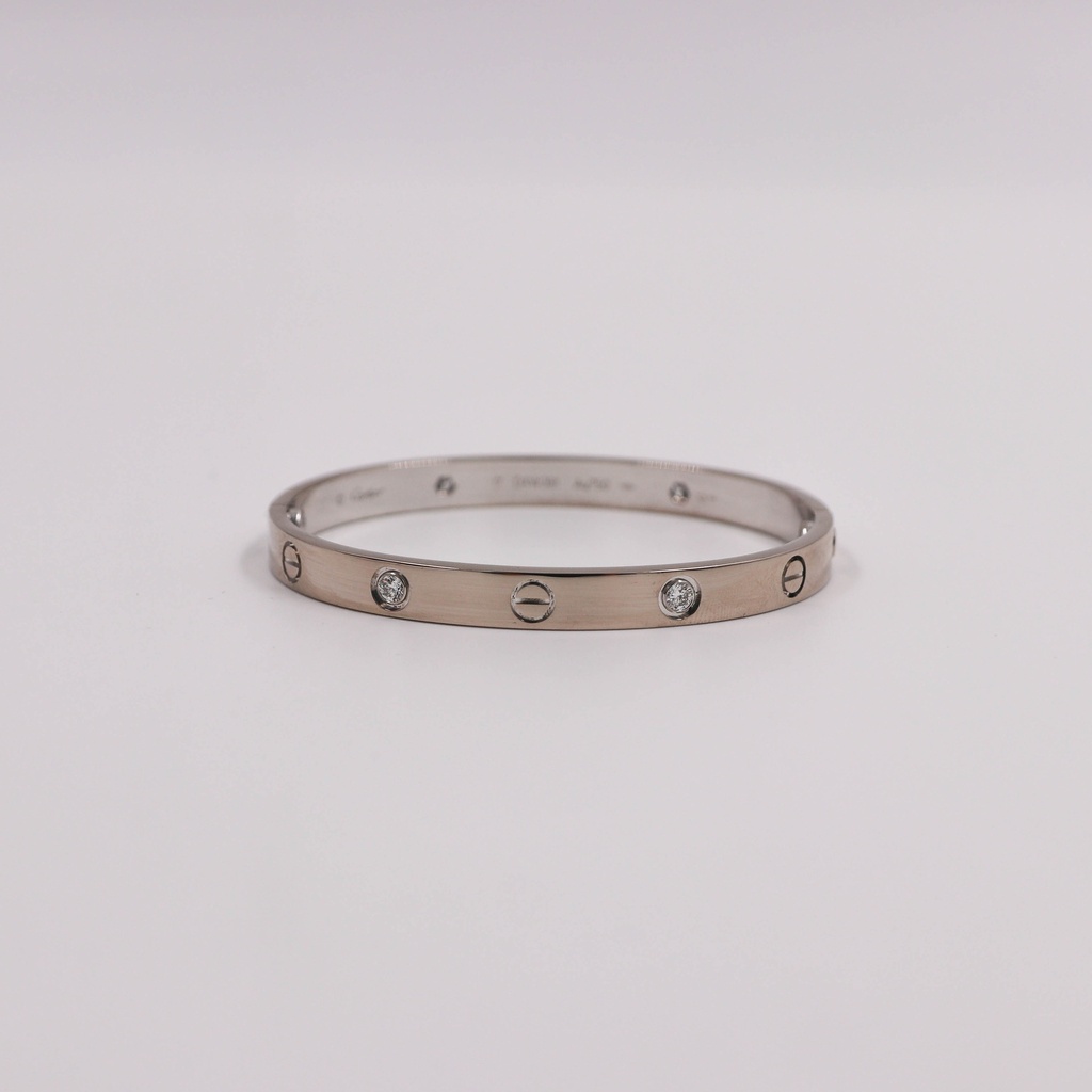 Cartier Love Half Diamond 750WG L65366 #17 30.2g