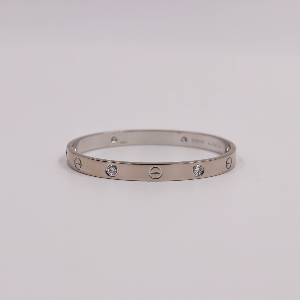 Cartier Love Half Diamond 750WG L65366 #17 30.2g