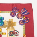 Hermès Carré 90 Les Rubans Du Cheval Scarf Silk Bordeaux
