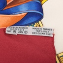 Hermès Carré 90 Les Rubans Du Cheval Scarf Silk Bordeaux