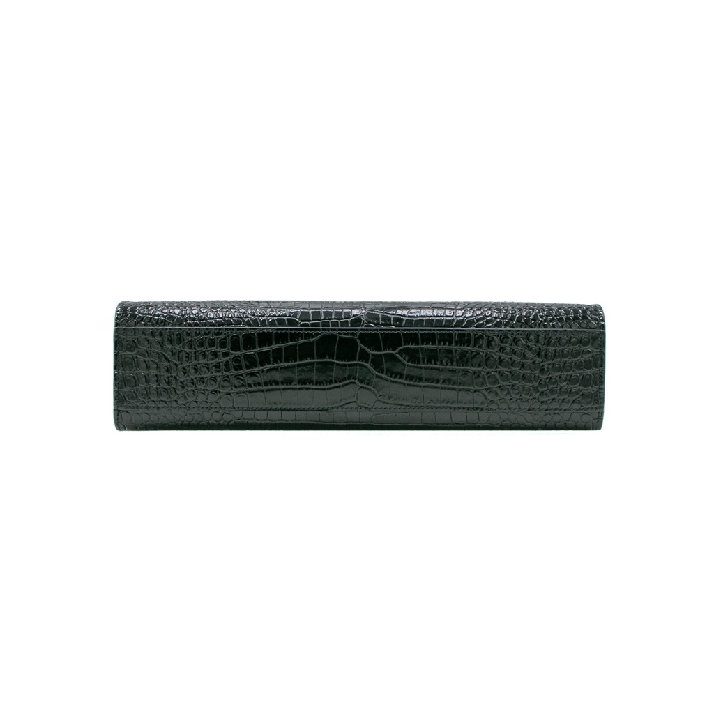 Saint Laurent Manhattan Embossed Shoulder Bag Black