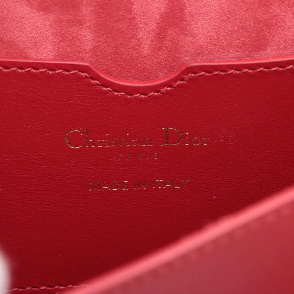 Christian Dior Bobby Leather Shoulder Bag Red