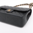 Chanel Jumbo Caviar Leather Double Flap Bag Black 