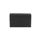 Saint Laurent Cassandre Envelope Black Wallet on Chain