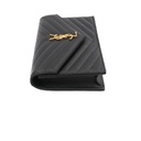 Saint Laurent Cassandre Envelope Black Wallet on Chain