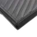 Saint Laurent Cassandre Envelope Black Wallet on Chain