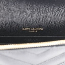 Saint Laurent Cassandre Envelope Black Wallet on Chain