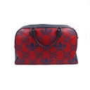 Gucci x Adidas Travel Bag Duffle Red Leather 702422