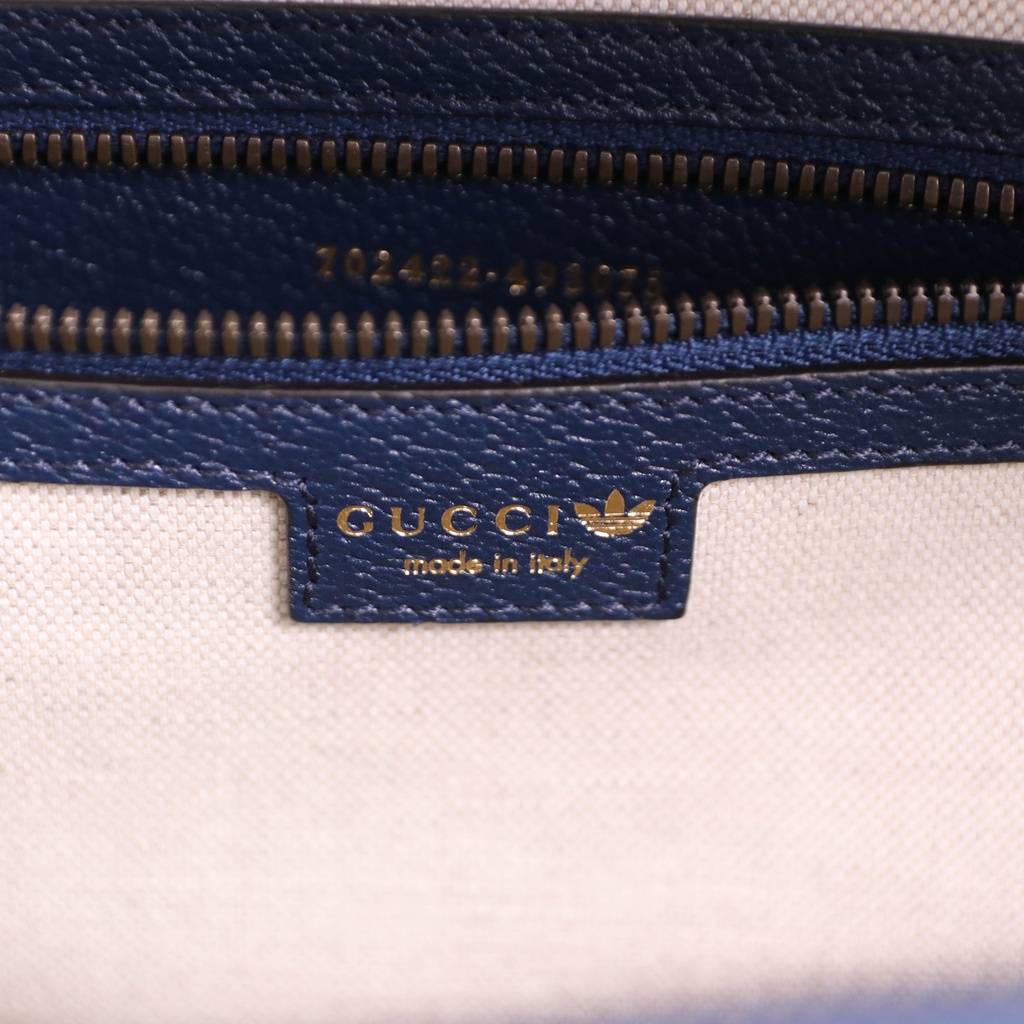 Gucci x Adidas Travel Bag Duffle Red Leather 702422