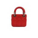 Christian Dior Lambskin Cannage Micro Lady Dior Fuchsia