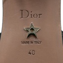Christian Dior 30 Montaigne Heeled Slide Gold Calfskin Size 40
