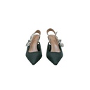 Christian Dior J'Adior Slingback Pump Black Technical Fabric In Size 39