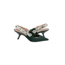 Christian Dior J'Adior Slingback Pump Black Technical Fabric In Size 39