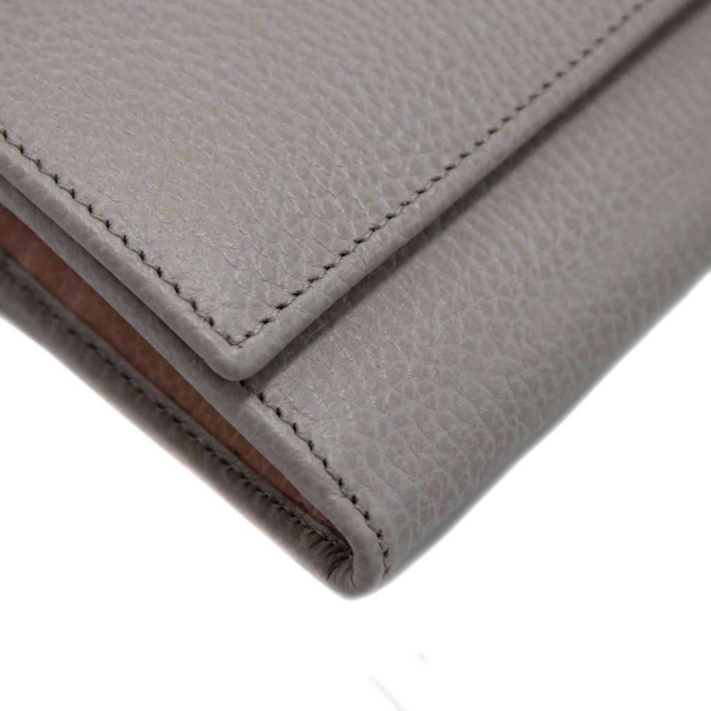 GG Marmont Leather Continental Wallet Grey 456116