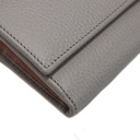 GG Marmont Leather Continental Wallet Grey 456116