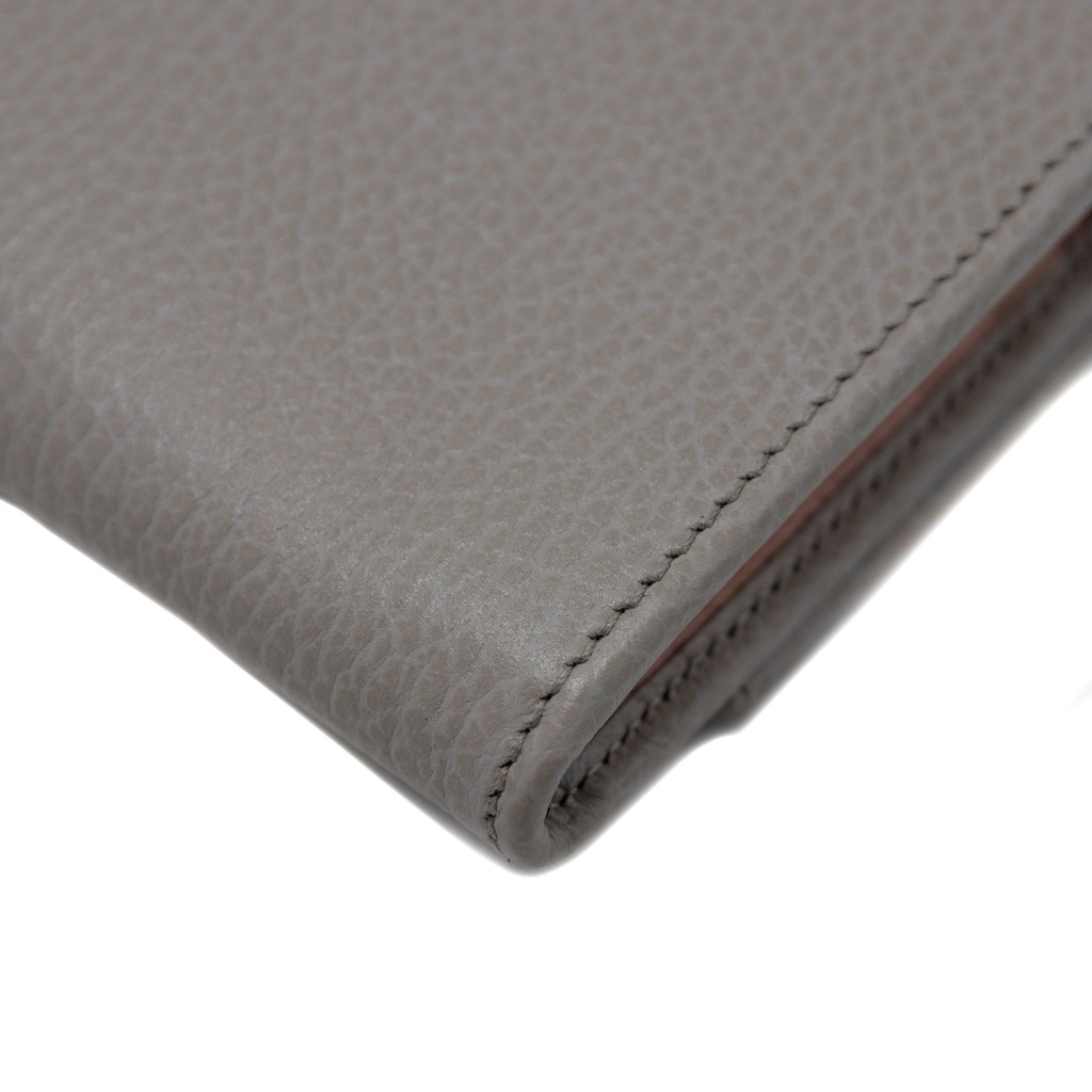GG Marmont Leather Continental Wallet Grey 456116