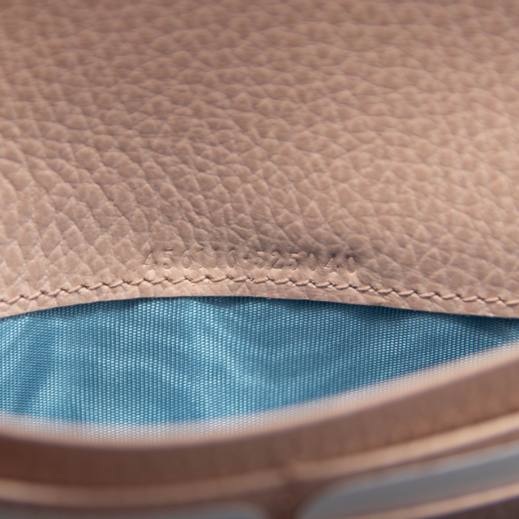 GG Marmont Leather Continental Wallet Grey 456116