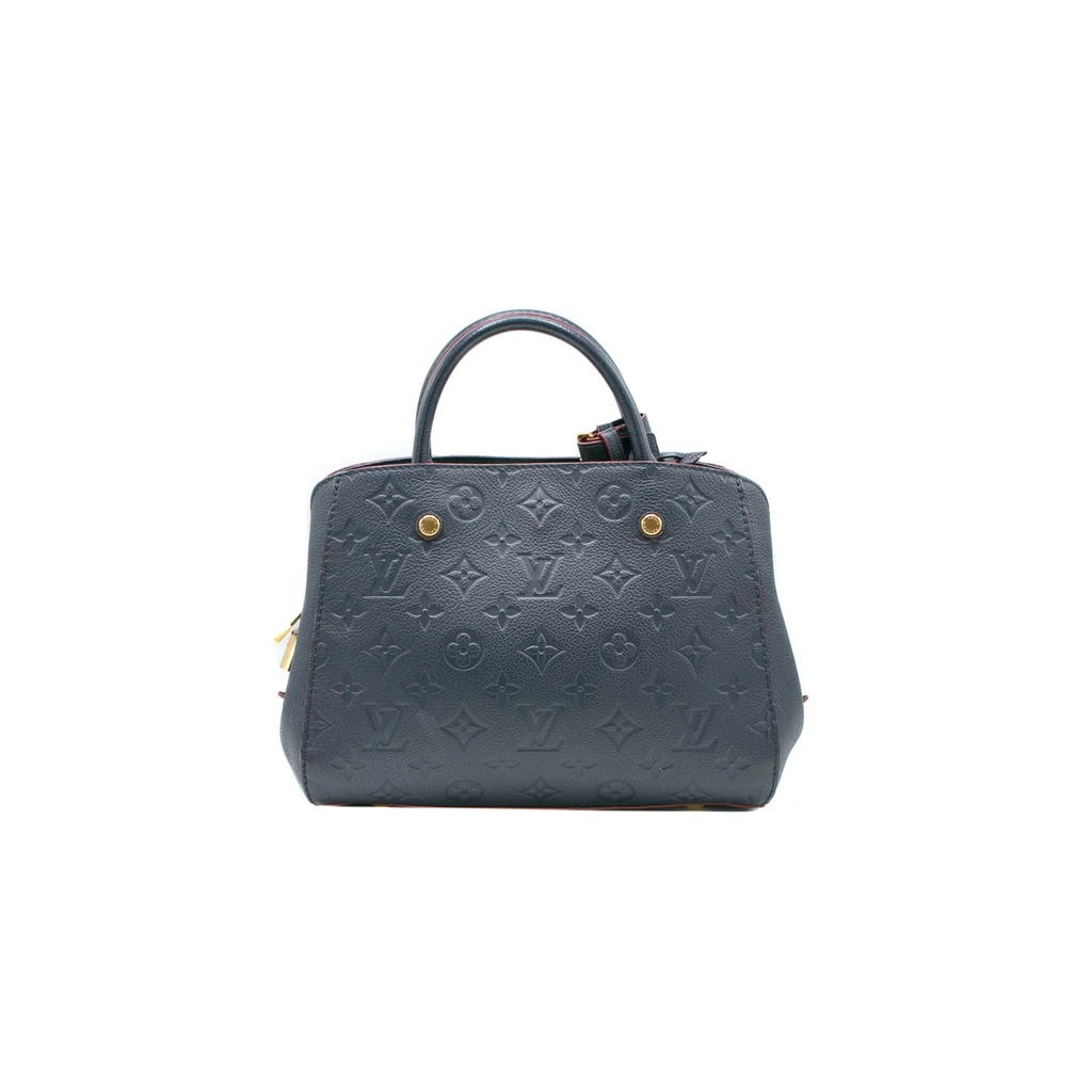Louis Vuitton Marine Rouge Monogram Empreinte Montaigne BB Bag