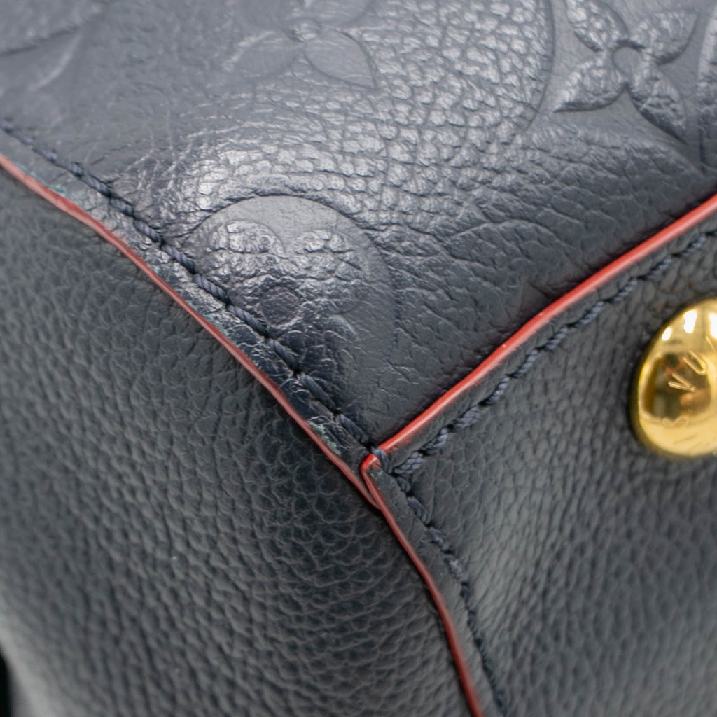 Louis Vuitton Marine Rouge Monogram Empreinte Montaigne BB Bag