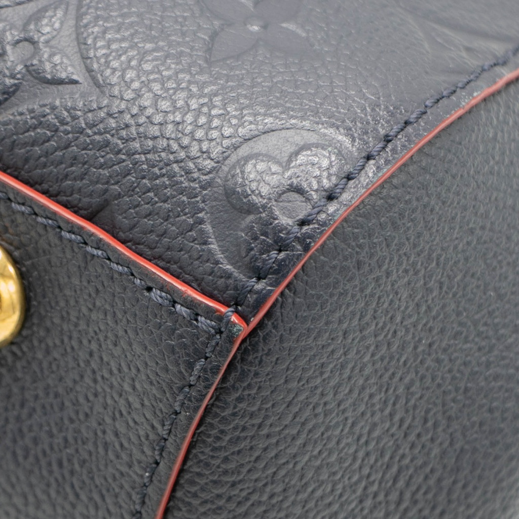 Louis Vuitton Marine Rouge Monogram Empreinte Montaigne BB Bag