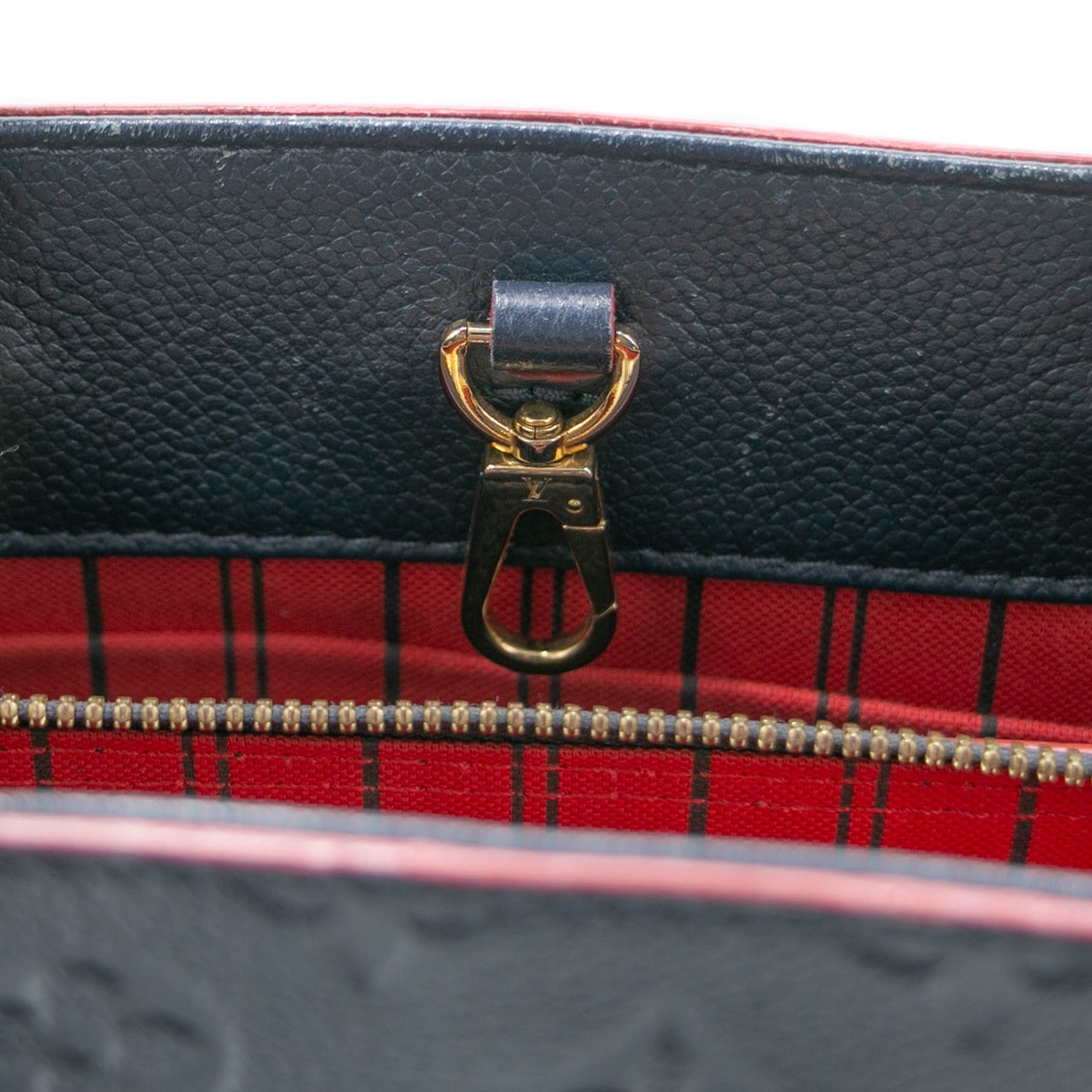 Louis Vuitton Marine Rouge Monogram Empreinte Montaigne BB Bag