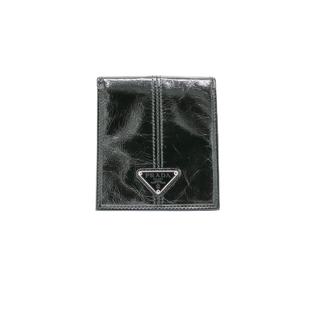 Prada Bifold Compact Wallet Soft Lux Black 2M0513