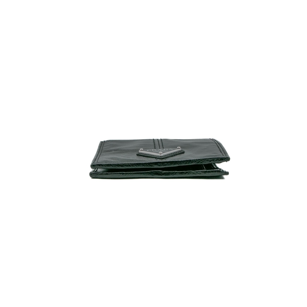 Prada Bifold Compact Wallet Soft Lux Black 2M0513