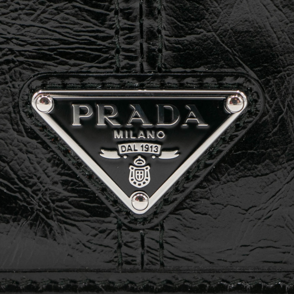 Prada Bifold Compact Wallet Soft Lux Black 2M0513