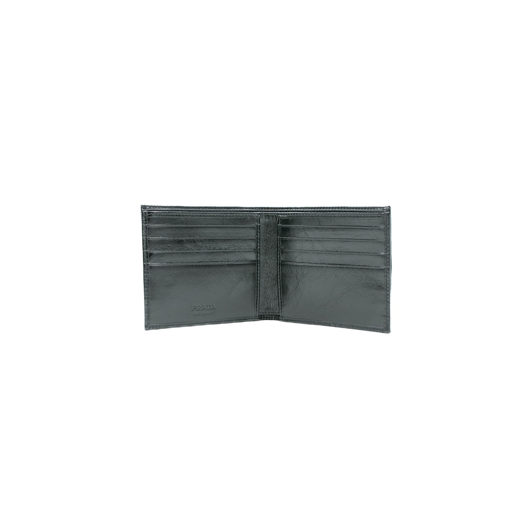 Prada Bifold Compact Wallet Soft Lux Black 2M0513