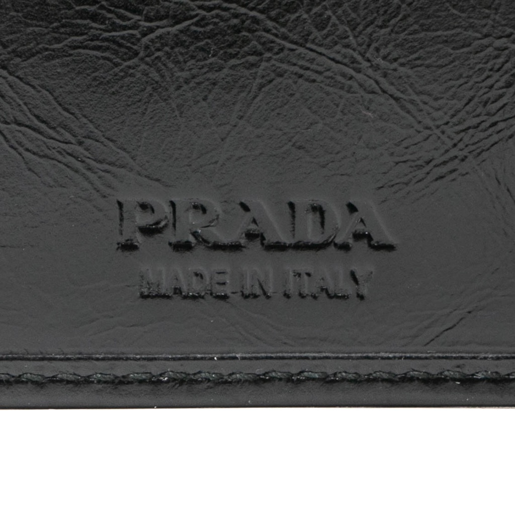 Prada Bifold Compact Wallet Soft Lux Black 2M0513