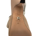 Christian Dior J'Adior Slingback Pump Beige Technical Fabric In Size 38